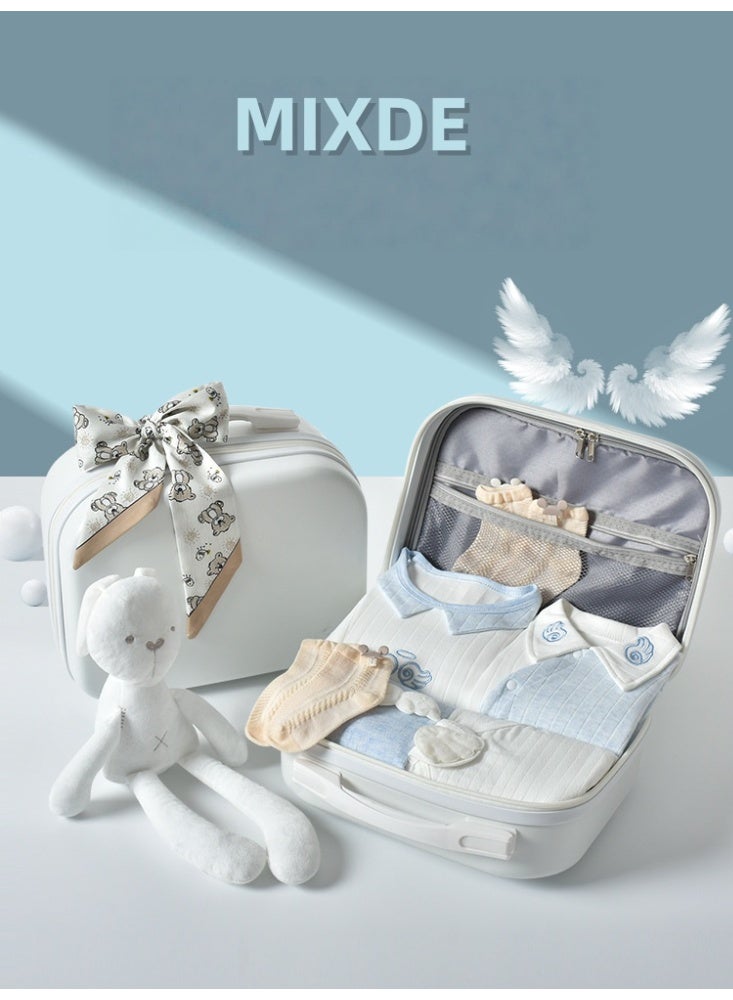 MIXDE 23 pieces of baby clothes, newborn gift box set, newly born one month old baby meeting gift supplies, light luxury high-end - Image 1